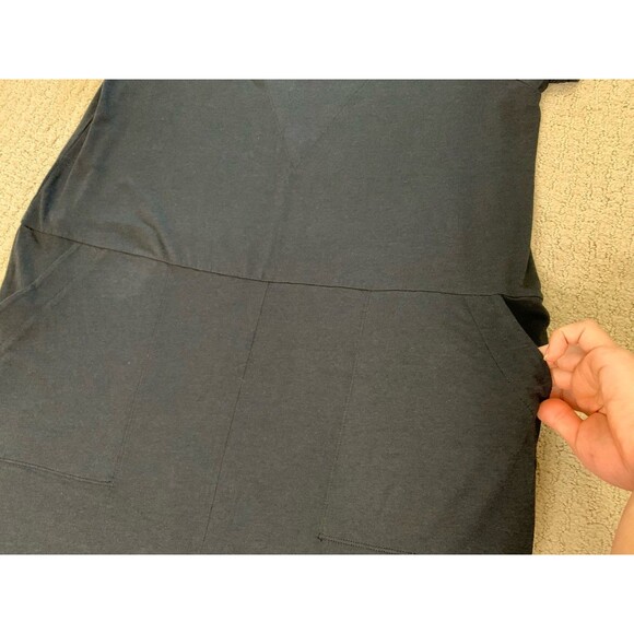 Universal Standard Black Cropped Wide Leg V-neck Jumpsuit Pockets XS (10-12) - Picture 7 of 9